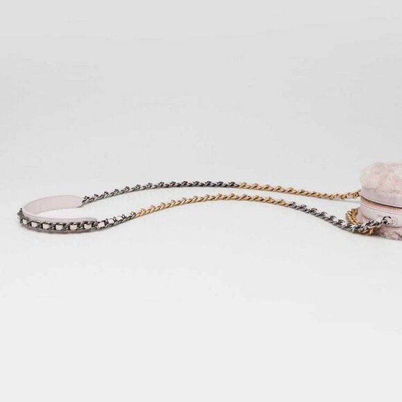 Chanel Pink Shearling Sheepskin Chanel 19 Round Clutch Bag - Picture 7 of 11